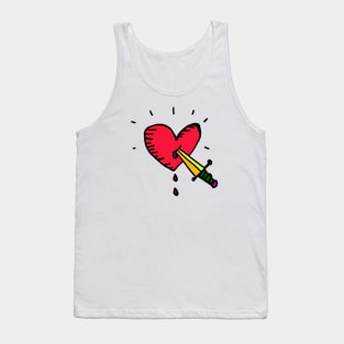 Heart and Dagger Tank Top